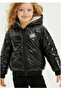 Black Girl's Hooded Coat - 5