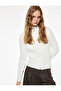 Soft Textured Long Sleeve Mock Neck Zippered Cardigan - 2