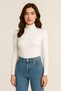 Women's Half Fishing Neck Slim Fit Lycra Body Blouse - 2