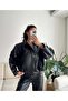 Women's Epaulet Detailed New Season Bomber Leather Jacket - 2