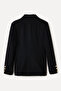 Women's Black Fitted Blazer Jacket - 5