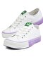 ® | Bn-90176-2 - 3374 White Lilac - Linen Women's Sneakers - 3