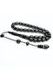 Oltu Stone Double Zigzag Wire Processing Rosary
