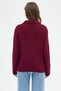 7095 Front Tie Detail Cardigan Burgundy - 5