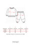 Embroidery Detailed Baby Boy Top and Bottom Tracksuit Set Latte Brown - 4