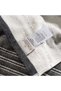 Elis 3-Piece Drying Towel 100% Organic Cotton Yarn Dyed Special Weaving Black-Cream 40X60 cm - 4