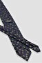 Tie 8 cm Microfiber Polyester Navy Blue Men's Patterned Tie - 3