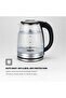 1.8L Glass Body Electric Kettle – Fast Boil, Stainless Steel Heating Plate, Auto Shut-Off - 6