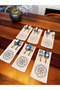 Spoon Holder Service Presentation 6 Pieces Flower of Life Gold Embroidered Design Cutlery Case - 2