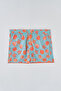 Mint - Orange Micro Short Starfish Patterned Swim Shorts - 5