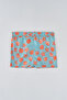 Mint - Orange Micro Short Starfish Patterned Swim Shorts - 6