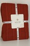 Double Pompom Knitwear Knitted Blanket - Soft and Stylish Design - Tile - Terra - 220X240 cm - 3