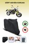 Black Husqvarna Supermoto 701 Motorcycle Tarpaulin Rear Bag Compatible