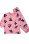 Pink Stitch Patterned 100% Cotton Girls' Pajama Set