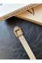 7-Piece Icon Square Patterned Silver Buckle Model Women's Belt Waist Belt Coat Belt Dress Belt - 3