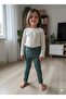 Button Detailed Ribbed Kids Knitwear Leggings - 2