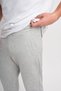 Gray Men's Pocketed Elastic Cuffed Comfortable Fit Soft Texture Ribbed Bottom Sweatpants - 3