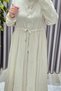 Women's Hijab Clothing Plus Size Seersucker Dress - 7