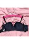 Women's Laser Cut Seamless Padded Striped Underwire-Free Bra - 2