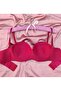 Women's Laser Cut Seamless Padded Striped Underwire-Free Bra - 6
