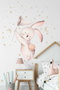 Little Rabbit, Moon and Stars Baby and Child Wall Sticker Set - 3