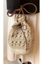 Handmade Cream Color Wicker Bag Shoulder Bag (37X32Cm)
