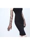 Party Gloves Halloween Costume Gloves Lycra Long Tulle Evening Dress Gloves Black