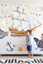 Underwater World Ships and Submarines Themed Children's and Baby's Room Wall Sticker Set - 3