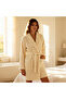 Wellsoft Şalyaka Dressing Gown (Zik-zak pattern) Cream