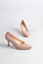 Seç 224 Genuine Leather Stiletto Shoes (7cm) Mink - 7
