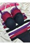Oyster Model Full-Filled Supported Bra Panty Set 3-Piece Set - Women's Underwear