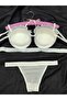Women's Oyster Model Full-Filled Supported Bra Panty Set - 3