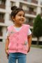 Baby Girl Child Thessaloniki Knitted Floral Knitwear Vest - 1-5 Years Old - 5
