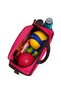 Unisex Fuchsia Sports Bag with Shoe Compartment Gym Fitness Bag Travel Bag - 2