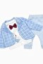 Baby Boy Holiday Bow Tie Checkered Jacket Elephant Patterned Bodysuit Newborn 3-Piece Baby Set
