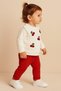 Baby Girl/Child Cherry Embroidered Snap-Back Baby Set 2-Piece Top and Bottom Seasonal 6-9-12 Months - 6