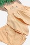 100% Cotton Baby Girl/Child Fairy Dress Embroidered Skirt Pieced + Panty Muslin Organic Set - 6