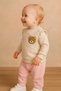 Baby Girl/Child Polka Dot Punch Teddy Bear Shoulder Snap Baby Set 2 Piece Top and Bottom Seasonal 3-6-9-12Months - 2