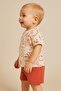 Baby Boy Dog Patterned Dog 2-Piece Summer Suit Top and Bottom 6-9-12Months - 2