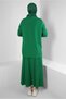 Stone Printed Skirted Track Suit Set 43696 - 3