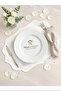 قطعتين من الكتان المطرز الأمريكي - طبق الكتان