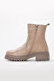 Genuine Leather & Fur Women's Thick Sole Boots 257Kza624