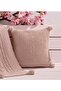 Knitwear Braided Decorative Throw Pillow Cover Powder 45X45 Sofa Decor - 2