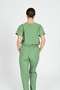 A.Green Terikoton Bat Sleeve Unisex Nurse Uniform and Doctor Uniform Set Hospital Uniform - 3