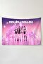 Black Pink Wall Hanging – Music Themed, High-Quality Fabric, Tapestry Wall Carpet - 2