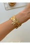 Steel Thick Flower Handcuff Bracelet Adjustable Women Men Unisex Also Used as Pazu Handcuffs