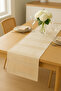Jasmin Linen Cream Bohemian Stylish Tablecloth Runner 35X150 cm - 4