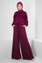 TUNIC WITH BUTTONED CUFFS AND RUFFLE DETAIL 43895