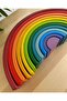 لعبة Waldorf Rainbow الخشبية المكونة من 12 قطعة - لعبة تعليمية مفتوحة الحجم متوسطة الحجم - 2