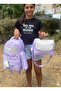 Girl's Primary School Bag Ultra Light Primary School / Middle School School 3-Piece Bag Set Pink-Lilac -Gray - 6